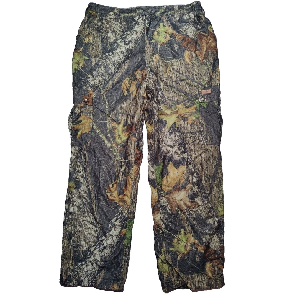 VTG Woolrich Men XL (40X33) Mossy Oak Break-Up Lined‎ Camo Hunting Cargo Pants